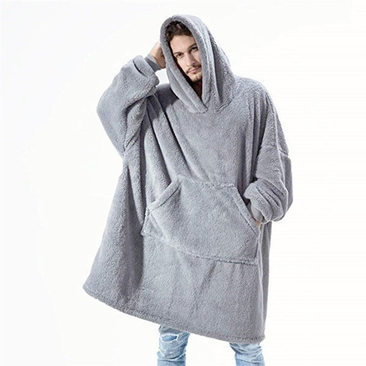Damen Oversized Kapuzenpullover mit großer Fronttasche - 7 - Annoboutique