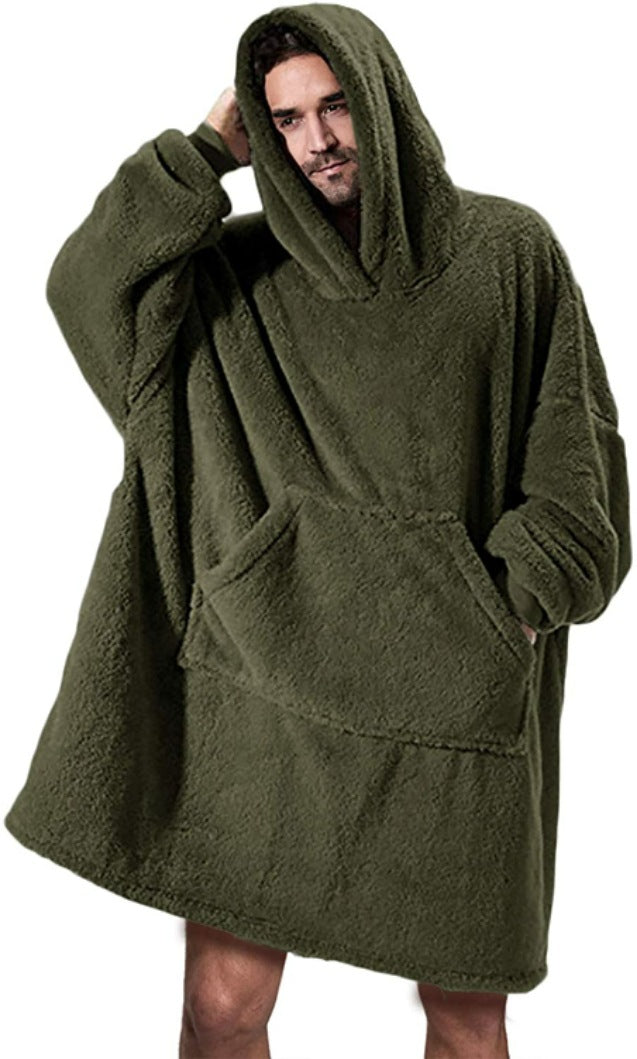 Damen Oversized Kapuzenpullover mit großer Fronttasche - 9 - Annoboutique
