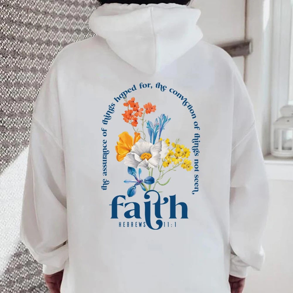 Damen Hoodie mit Blumenmotiv und Lässig Schnitt - 7 - Annoboutique