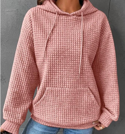 Damen Hoodie im lässigen Stil mit praktischer Kängurutasche - 2 - Annoboutique