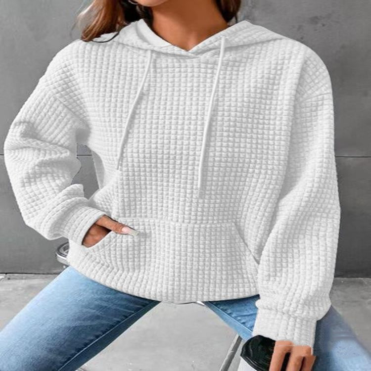 Damen Hoodie im lässigen Stil mit praktischer Kängurutasche - 3 - Annoboutique