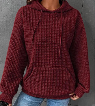 Damen Hoodie im lässigen Stil mit praktischer Kängurutasche - 8 - Annoboutique