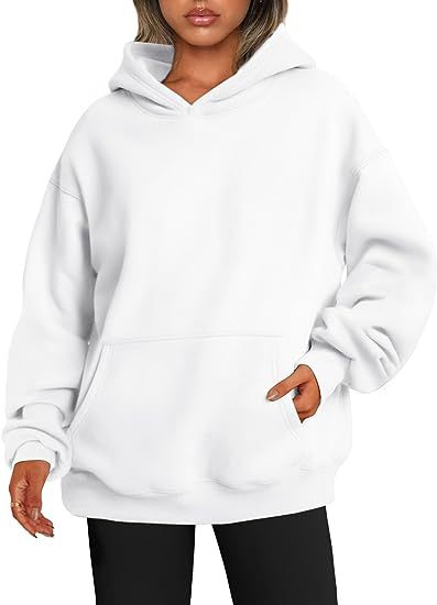 Oversized Kapuzenpullover für Damen mit praktischen Taschen - 2 - Annoboutique