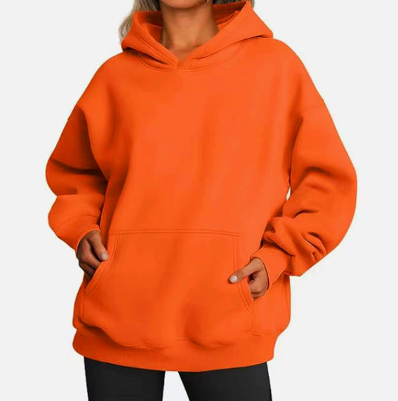 Oversized Kapuzenpullover für Damen mit praktischen Taschen - 5 - Annoboutique