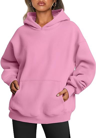 Oversized Kapuzenpullover für Damen mit praktischen Taschen - 6 - Annoboutique