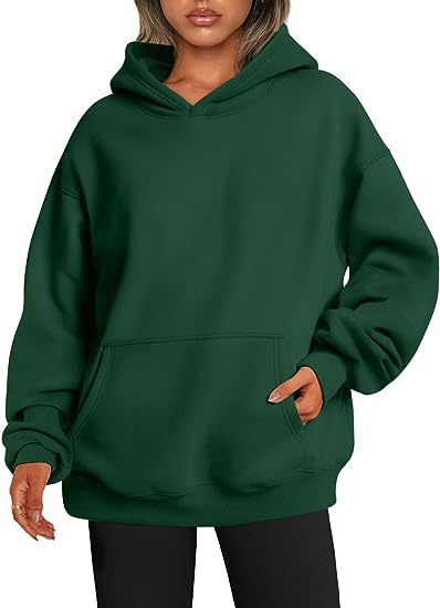 Oversized Kapuzenpullover für Damen mit praktischen Taschen - 7 - Annoboutique