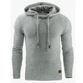 Modischer Herren-Hoodie mit strukturierter Oberfläche im Regular Fit - 1 - Annoboutique