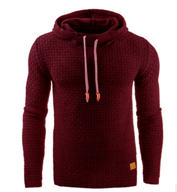 Modischer Herren-Hoodie mit strukturierter Oberfläche im Regular Fit - 2 - Annoboutique