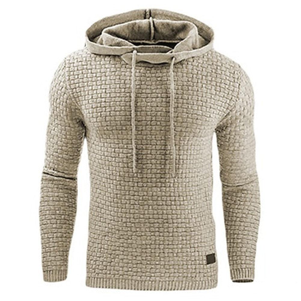 Modischer Herren-Hoodie mit strukturierter Oberfläche im Regular Fit - 5 - Annoboutique