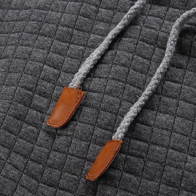 Modischer Herren-Hoodie mit strukturierter Oberfläche im Regular Fit - 9 - Annoboutique