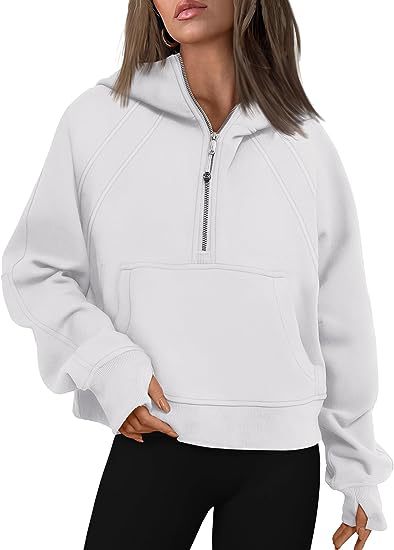 Damen Hoodie mit Kapuze und Reißverschluss im lässigen Stil - 6 - Annoboutique