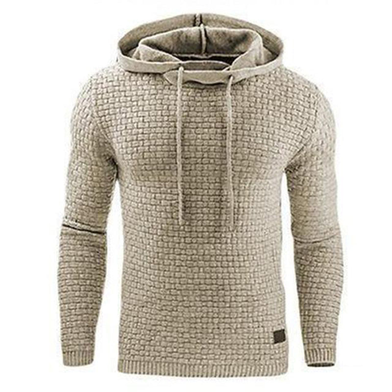 Modischer Herren Hoodie mit figurbetontem Schnitt und strukturiertem Material - 1 - Annoboutique