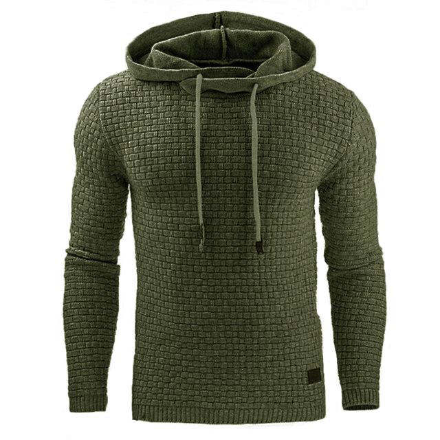 Modischer Herren Hoodie mit figurbetontem Schnitt und strukturiertem Material - 5 - Annoboutique