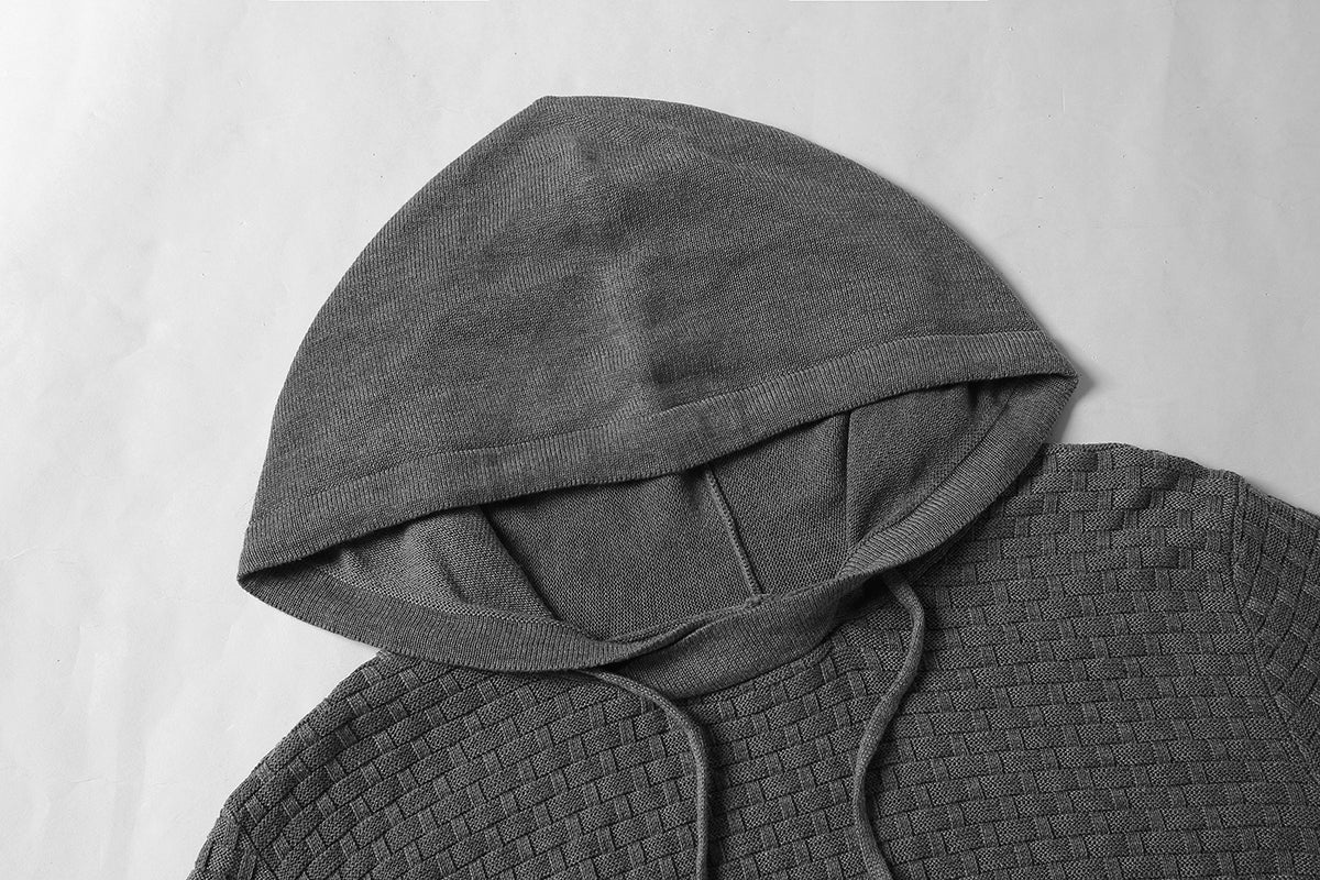 Modischer Herren Hoodie mit figurbetontem Schnitt und strukturiertem Material - 8 - Annoboutique