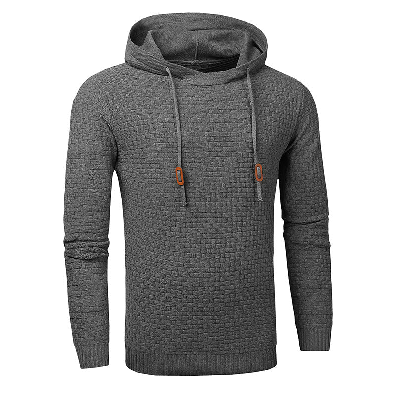Modischer Herren Hoodie mit figurbetontem Schnitt und strukturiertem Material - 9 - Annoboutique