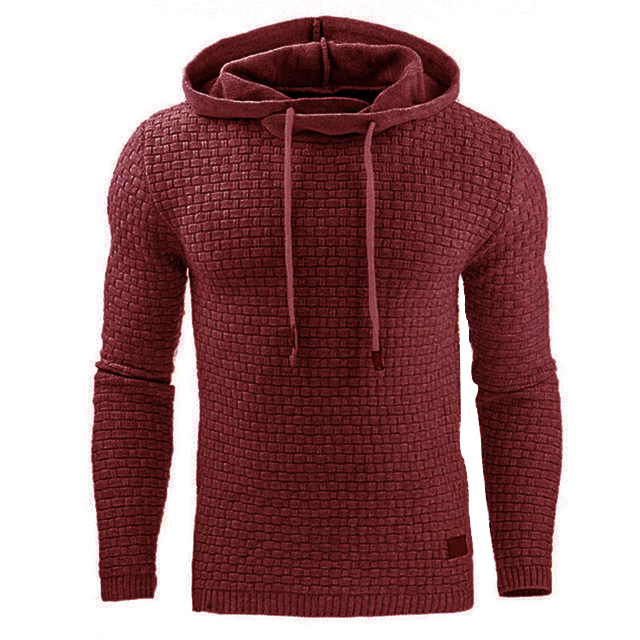Modischer Herren Hoodie mit figurbetontem Schnitt und strukturiertem Material - 21 - Annoboutique
