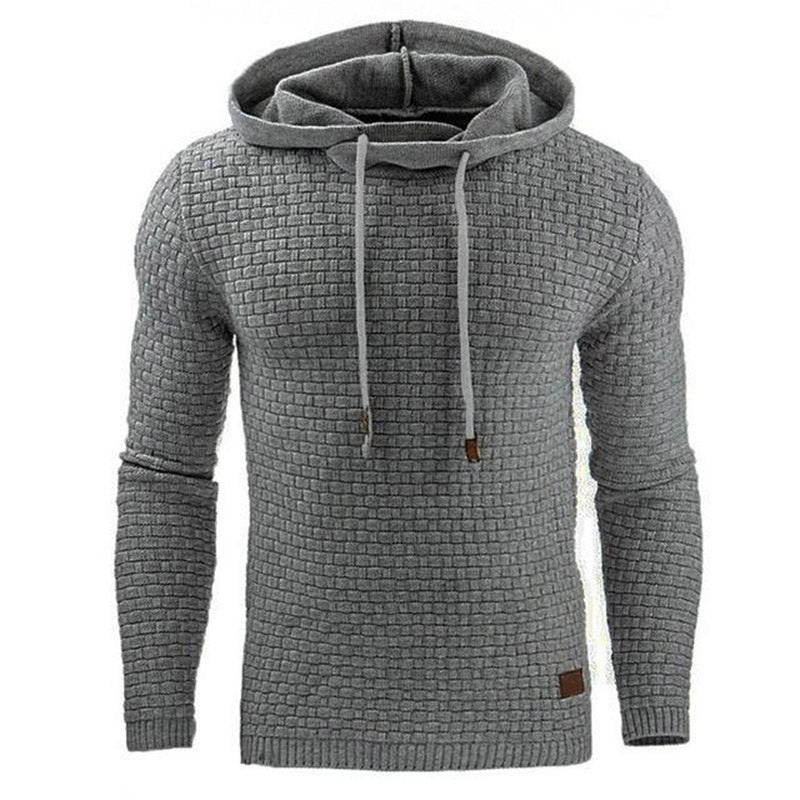 Modischer Herren Hoodie mit figurbetontem Schnitt und strukturiertem Material - 22 - Annoboutique