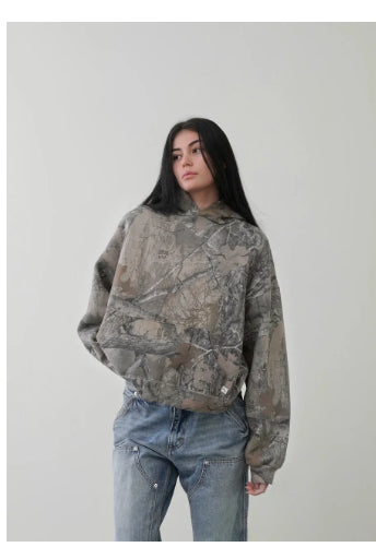 Damen Hoodie im lässigen Design mit kreativem Druck - 3 - Annoboutique