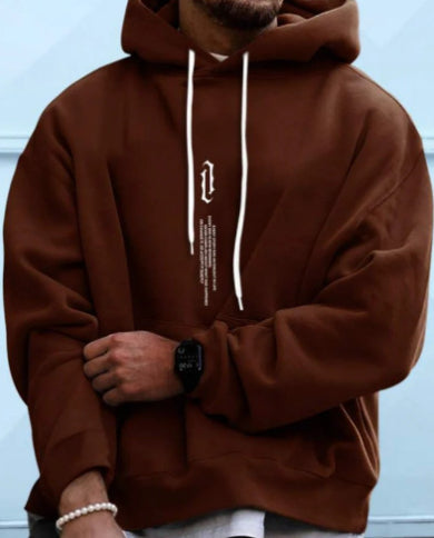 Lässiger Herren Hoodie mit praktischer Kängurutasche - 5 - Annoboutique