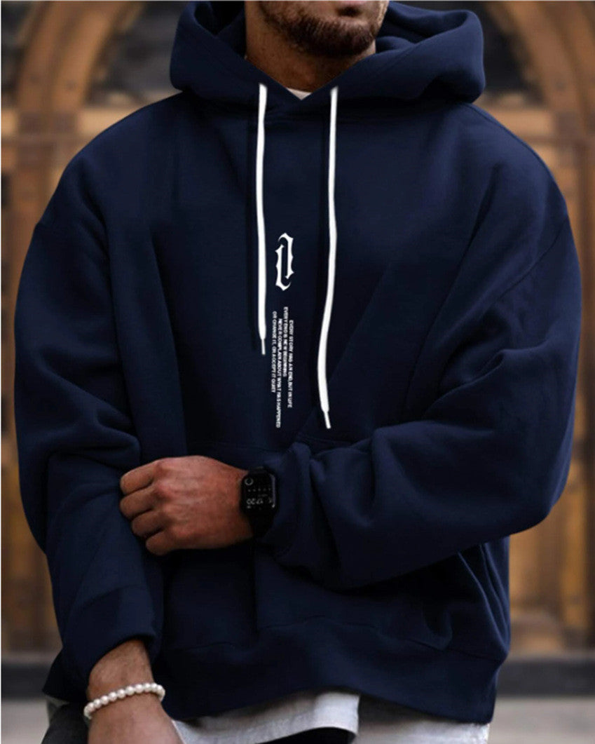 Lässiger Herren Hoodie mit praktischer Kängurutasche - 6 - Annoboutique