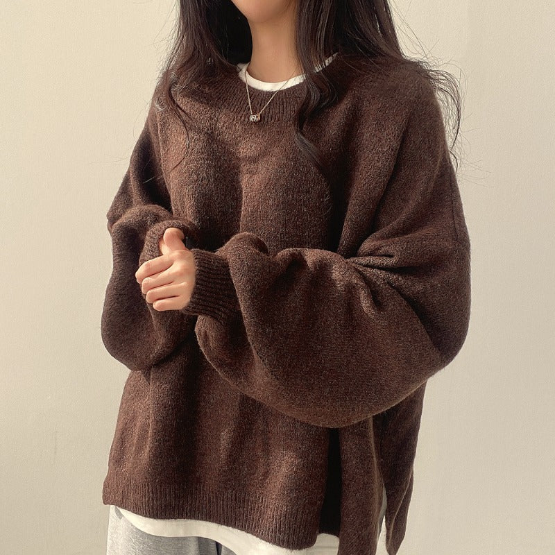 Damenpullover mit lässiger Passform und eleganten Puffärmeln - 3 - Annoboutique