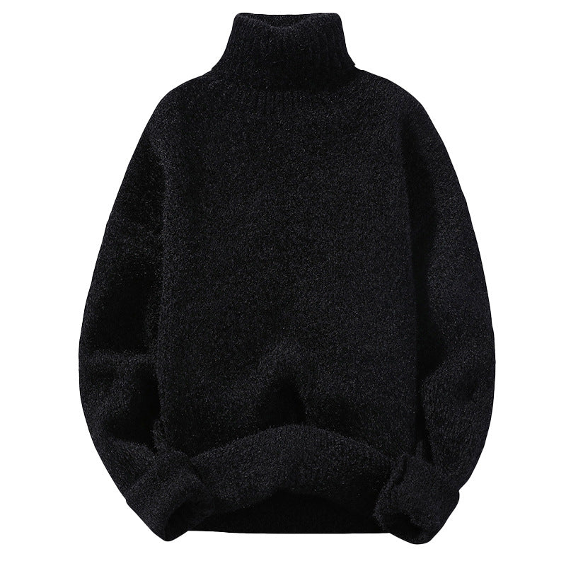 Modischer Slim-Fit Pullover für Herren mit hohem Kragen - 9 - Annoboutique