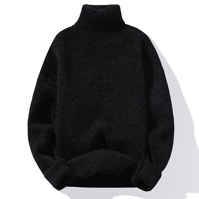 Modischer Slim-Fit Pullover für Herren mit hohem Kragen - 11 - Annoboutique