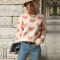 Freizeitpullover für Damen mit Herzdesign - 2 - Annoboutique