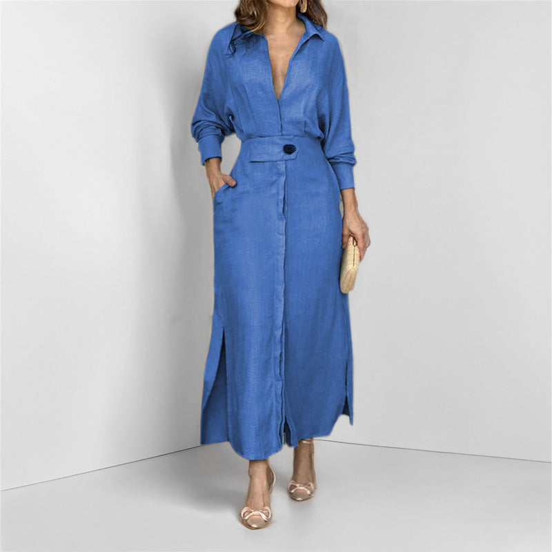 Stylisches Damenmaxikleid mit taillierter Silhouette - 3 - Annoboutique