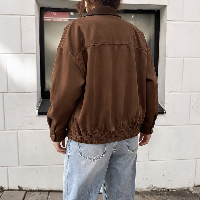 Modische Damenjacke im Lässigen Stil mit Knopfverschluss - 2 - Annoboutique