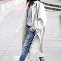 Eleganter Damenmantel mit Relaxed Fit und 3D-Verzierungen - 6 - Annoboutique