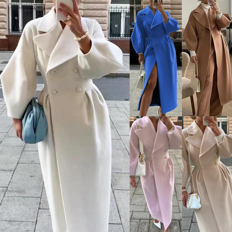 Stylischer Damenmantel mit taillierter Silhouette und Ballonärmeln - 1 - Annoboutique