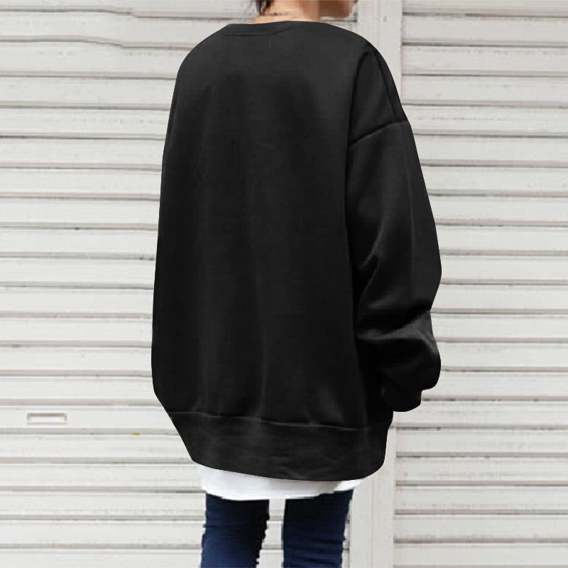 Damen Sweatshirt mit lässiger Passform und modischen Patches - 2 - Annoboutique