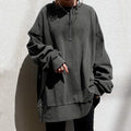 Damen Sweatshirt mit lässiger Passform und modischen Patches - 5 - Annoboutique