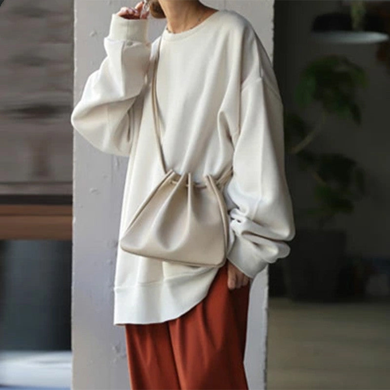 Damen Sweatshirt mit lässiger Passform und modischen Patches - 8 - Annoboutique