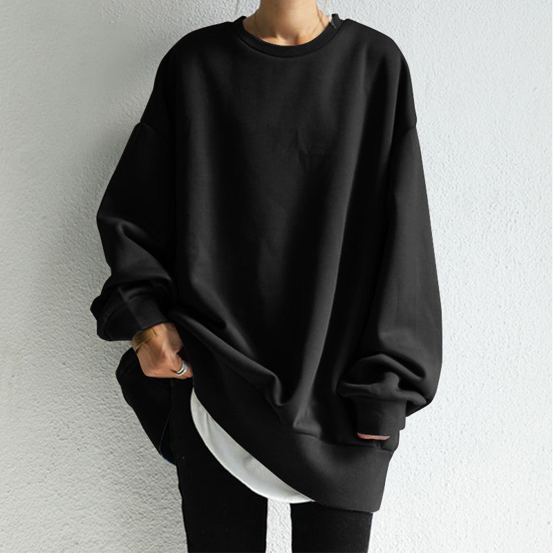 Damen Sweatshirt mit lässiger Passform und modischen Patches - 11 - Annoboutique