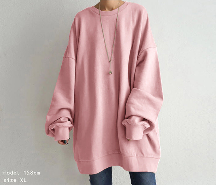 Damen Sweatshirt mit lässiger Passform und modischen Patches - 25 - Annoboutique