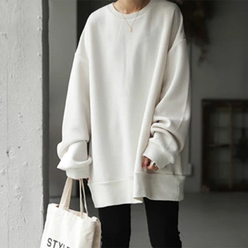 Damen Sweatshirt mit lässiger Passform und modischen Patches - 26 - Annoboutique