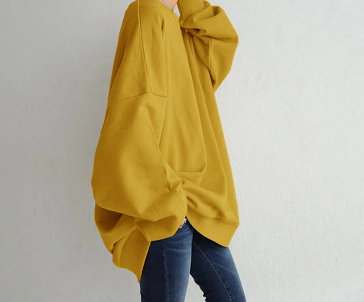Damen Sweatshirt mit lässiger Passform und modischen Patches - 29 - Annoboutique