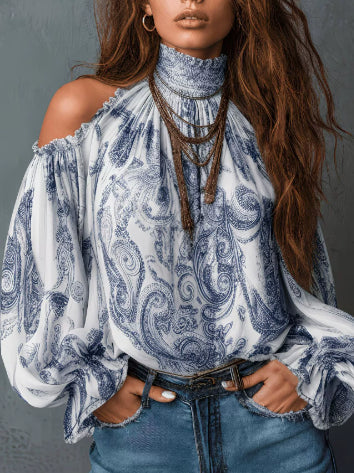 Damenbluse mit Off-Shoulder-Design und lässigem Schnitt - 7 - Annoboutique