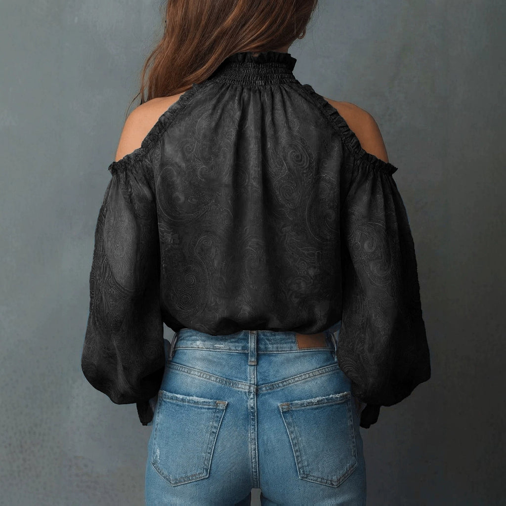 Damenbluse mit Off-Shoulder-Design und lässigem Schnitt - 9 - Annoboutique