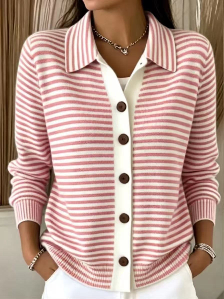 Damen Cardigan in Relaxed Passform mit Knopfverschluss - 6 - Annoboutique