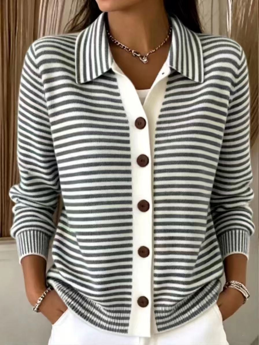 Damen Cardigan in Relaxed Passform mit Knopfverschluss - 7 - Annoboutique