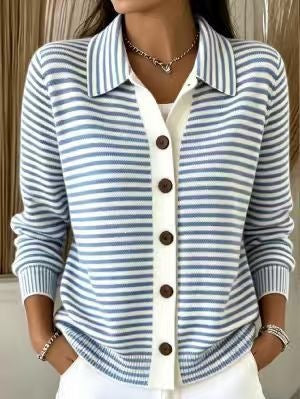 Damen Cardigan in Relaxed Passform mit Knopfverschluss - 8 - Annoboutique