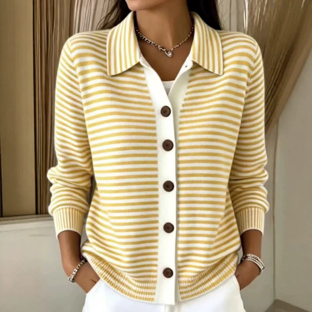 Damen Cardigan in Relaxed Passform mit Knopfverschluss - 9 - Annoboutique
