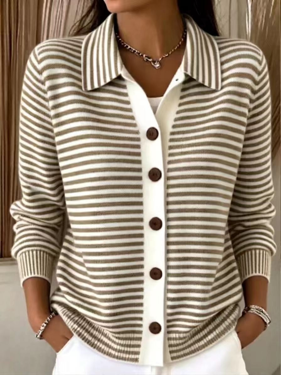Damen Cardigan in Relaxed Passform mit Knopfverschluss - 10 - Annoboutique