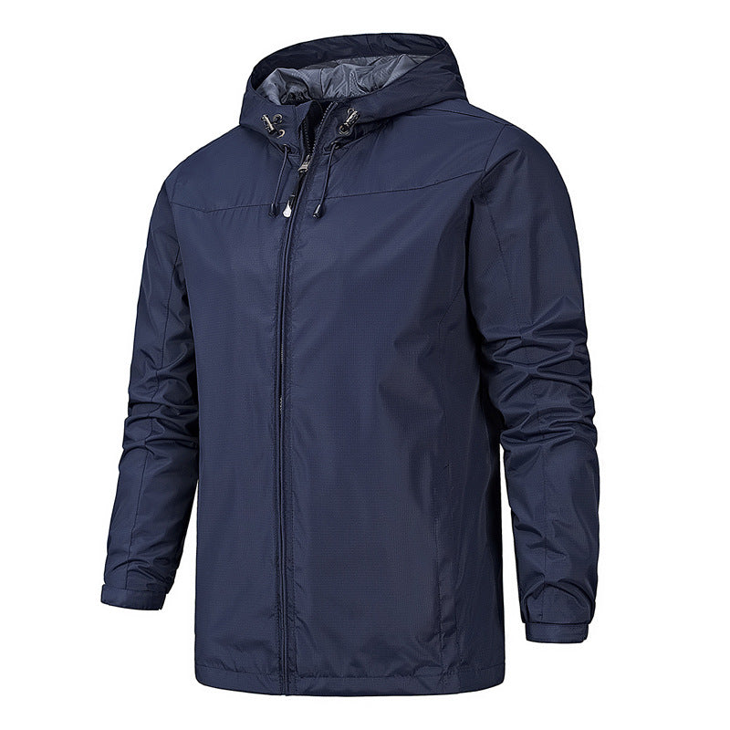 Herrenjacke für Bergsteiger im lässigen Schnitt mit verstellbarer Kapuze - 2 - Annoboutique