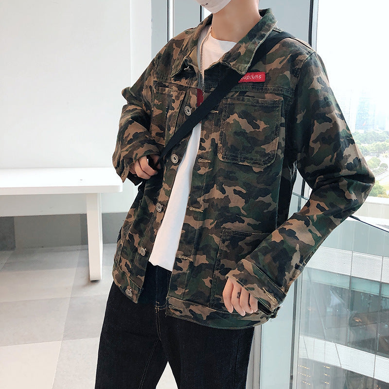 Lässige Herren-Denimjacke im Relaxed Fit mit Knopfverschluss - 1 - Annoboutique