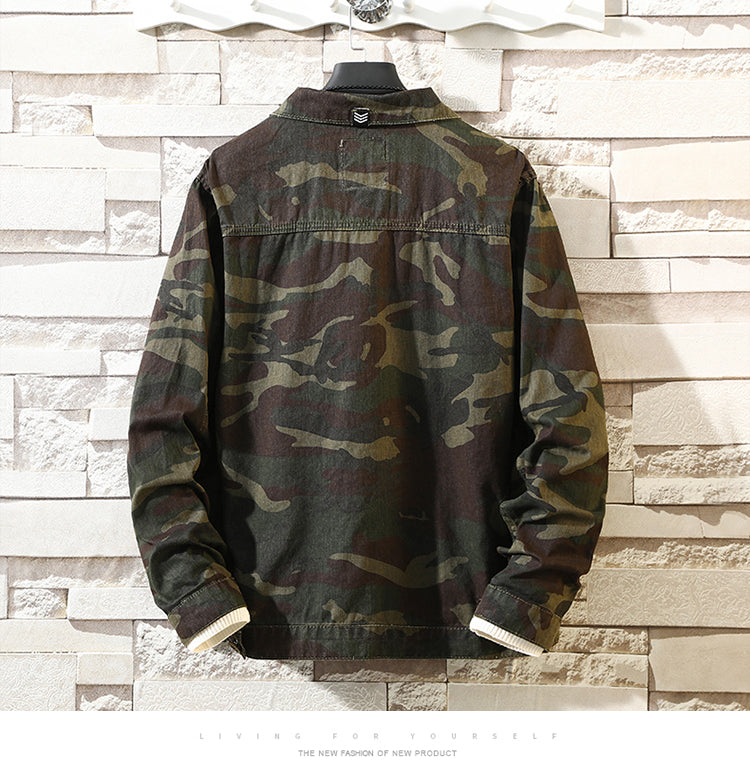 Lässige Herren-Denimjacke im Relaxed Fit mit Knopfverschluss - 3 - Annoboutique