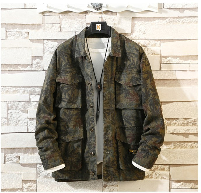 Lässige Herren-Denimjacke im Relaxed Fit mit Knopfverschluss - 4 - Annoboutique